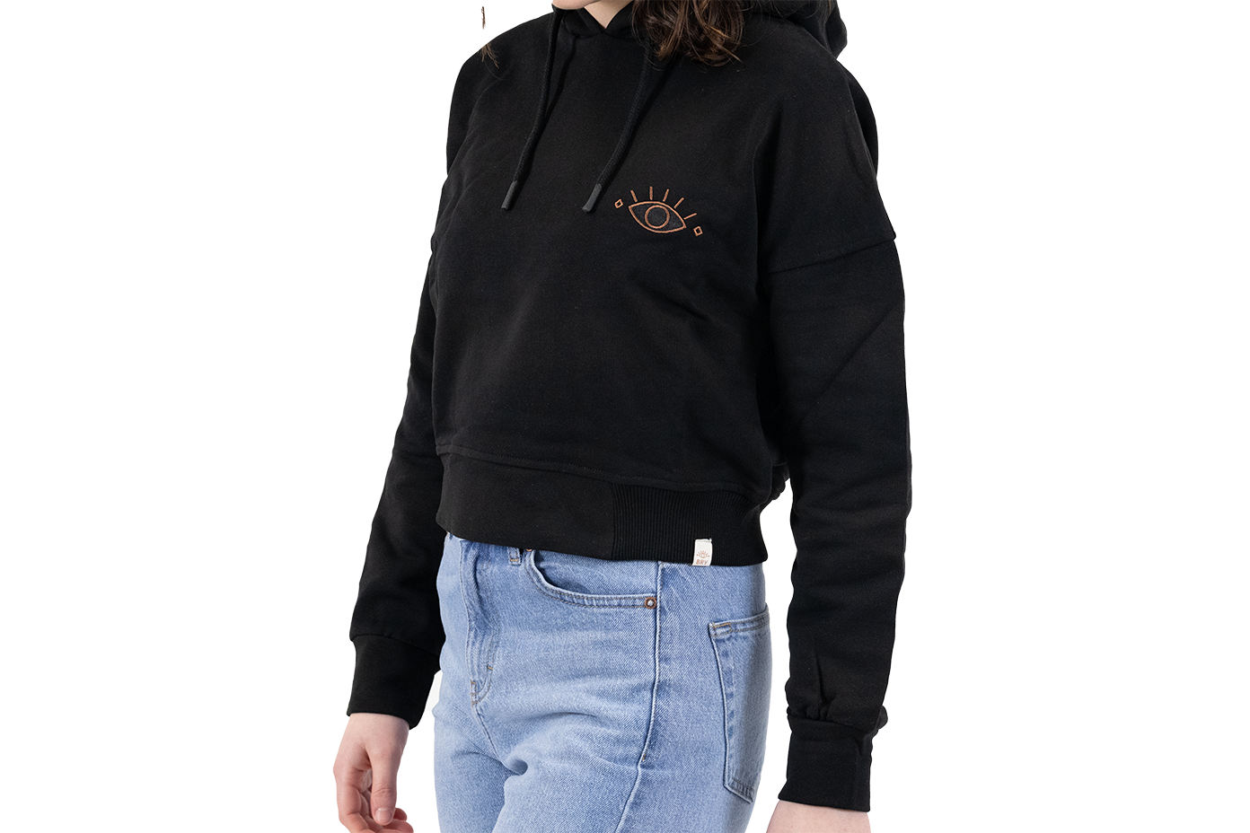 HOODIE CROPPED - SUSA BLACK