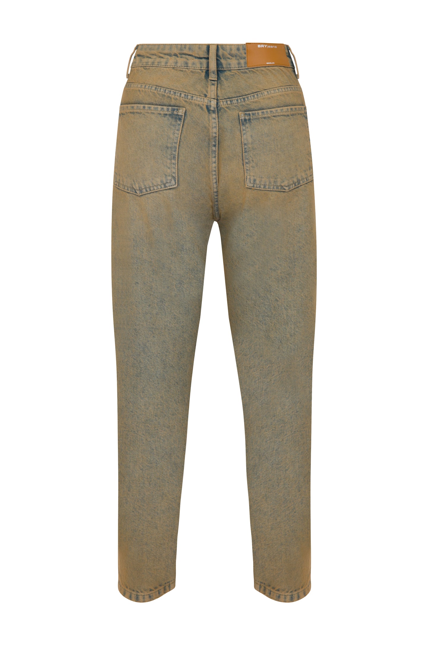 STRAIGHT JEANS - YELLOW WASHED LOOSE FIT