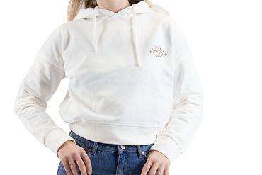 HOODIE CROPPED - SUSA WHITE